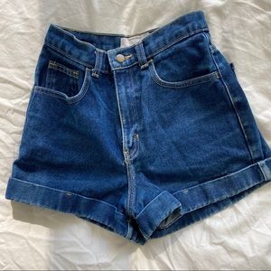 American Apparel High Waisted Jean Shorts